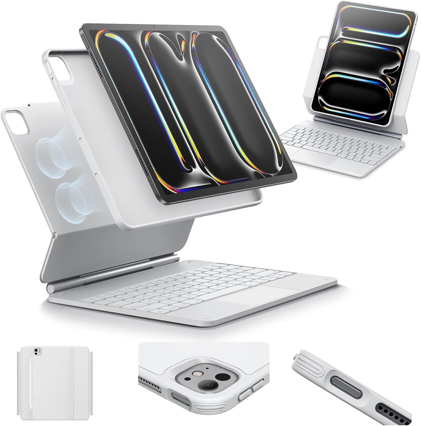 Funda con teclado para iPad Pro de 13", ESR Rebound 360 Series.