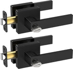 Manija de puerta negra mate resistente 2 PACK TICONN