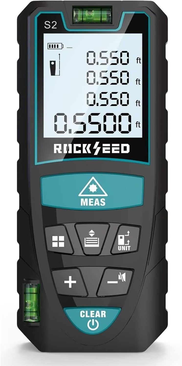 RockSeed Medidor Láser 50M, Medidor de Distancia Láser Digital