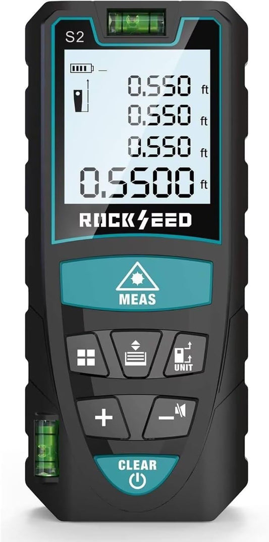 RockSeed Medidor Láser 50M, Medidor de Distancia Láser Digital