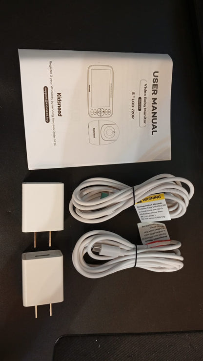 Monitor de bebé con cámara y audio, Kidsneed, sin WiFi.(USADO)