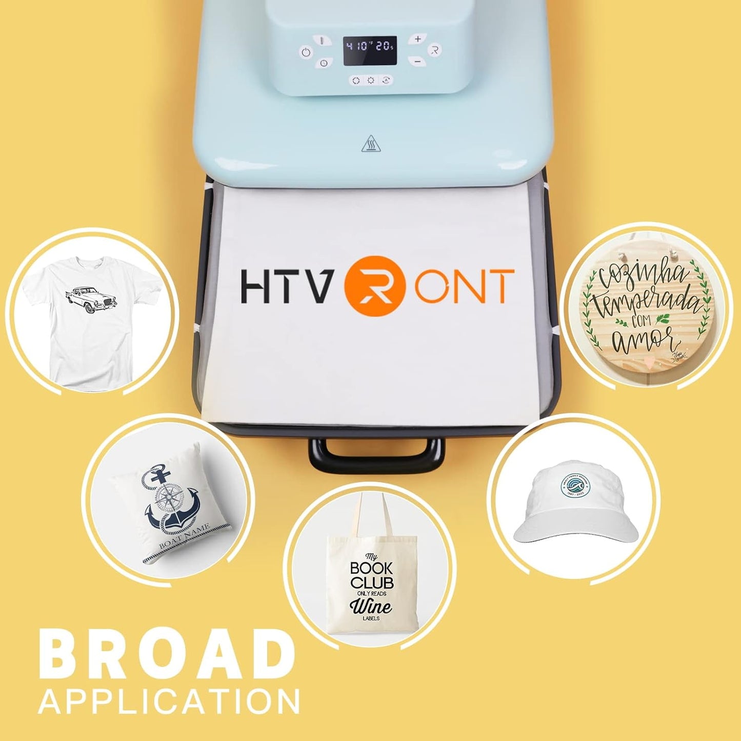 HTVRONT Máquina de prensa de calor automática para camisetas.