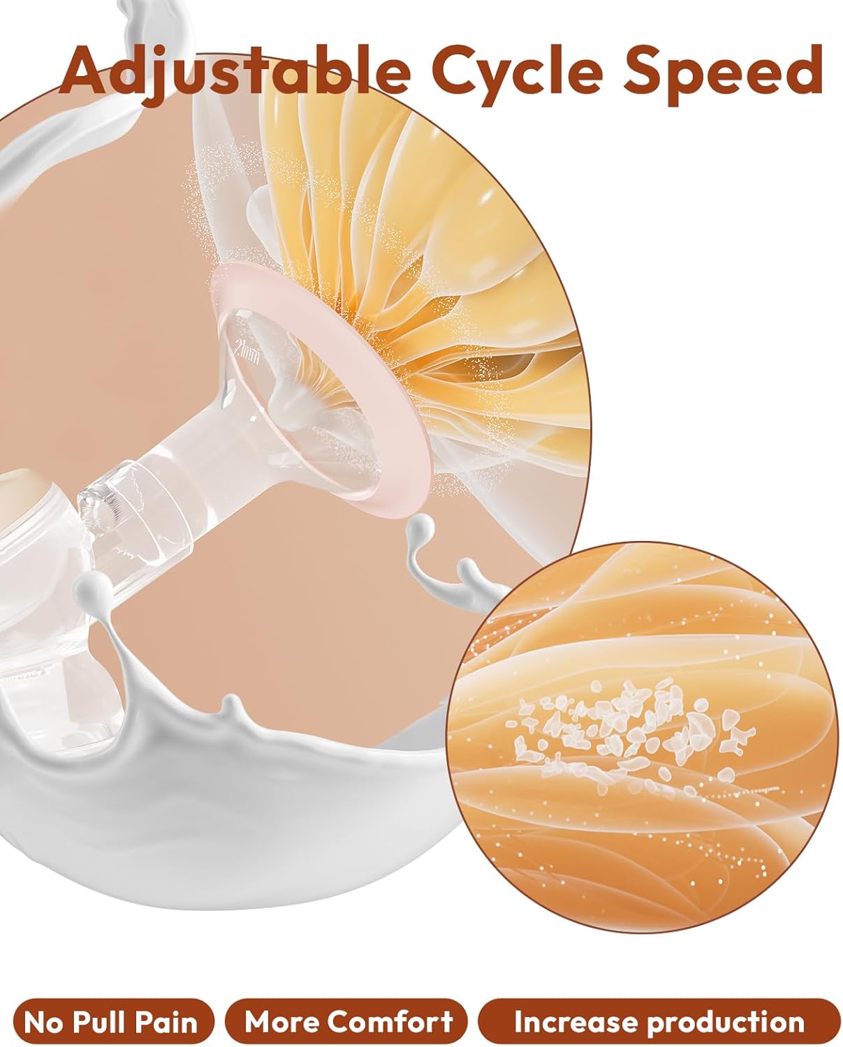 Bomba de succión de leche, eléctrica, recargable, sin BPA.