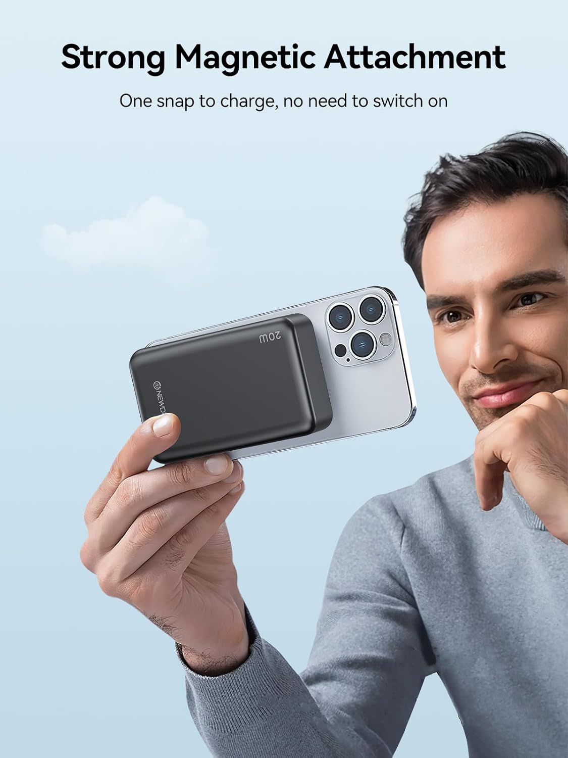 Batería externa magnética NEWDERY (USADO)