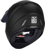 GLX Casco compacto, ligero, cara completa, visera extra tintada. Talla L