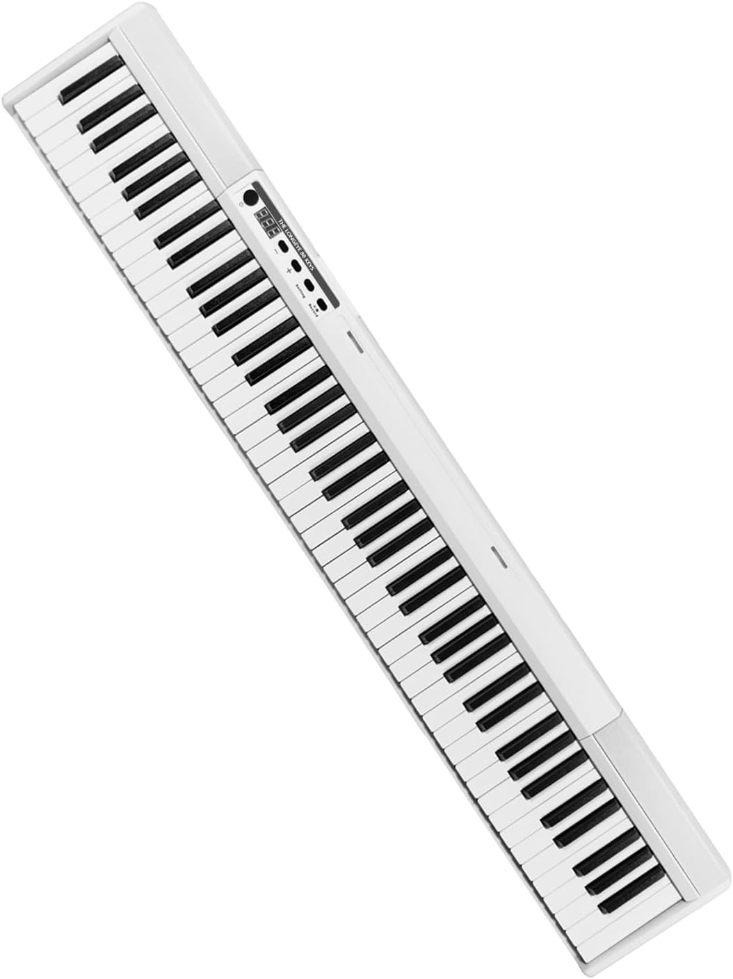 Longeye Teclado de piano digital, 88 teclas, tamaño completo, soporte.