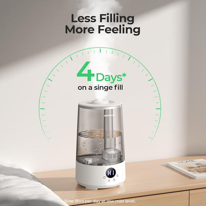 Humidificador para hogar, Homvana H101, 3.6Lt, con difusor de aceite.