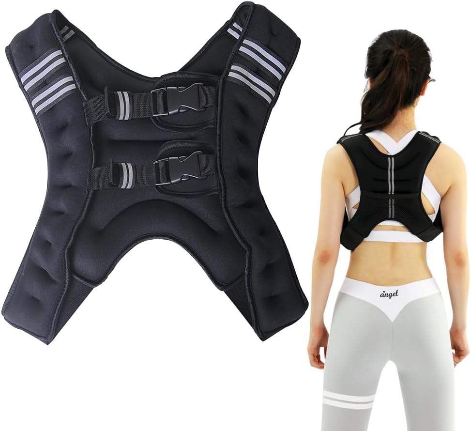Chaleco de entrenamiento, con peso 5.5 Kgs, arena hierro.