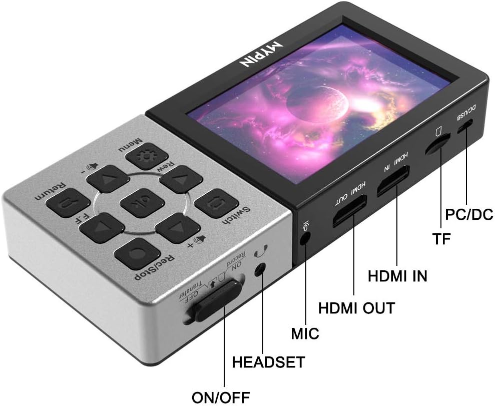 MYPIN Dispositivo de captura de video LCD HD, sin control (USADO)