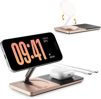 Estación de carga inalámbrica para iPhone y AirPods (USADO)