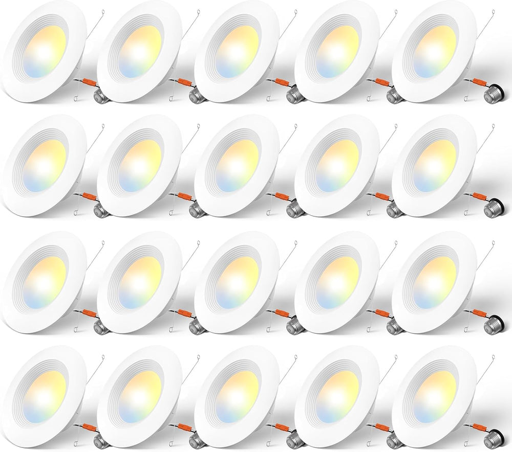 Amico Iluminación empotrable LED 5CCT de 5/6", 20 piezas.