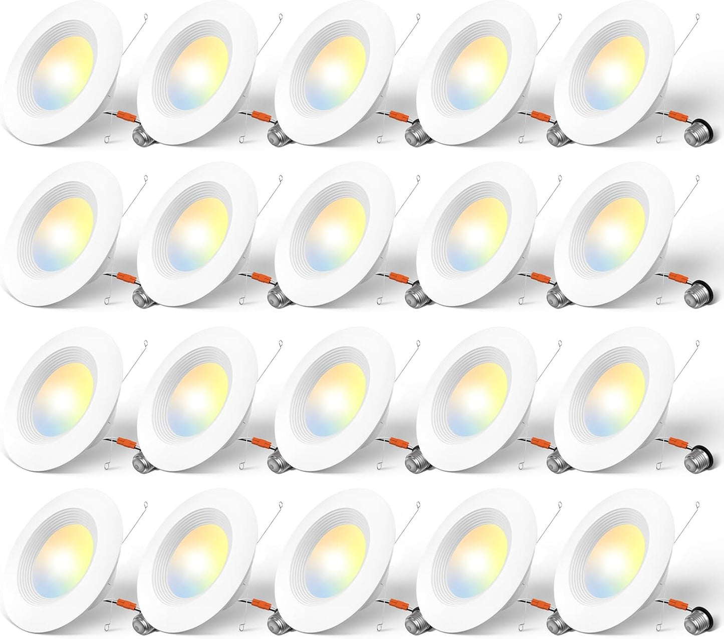 Amico Iluminación empotrable LED 5CCT de 5/6", 20 piezas.