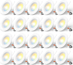 Amico Iluminación empotrable LED 5CCT de 5/6", 20 piezas.