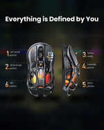 Mouse Gamer GravaStar Mercury M2 26000 DPI RGB (USADO)
