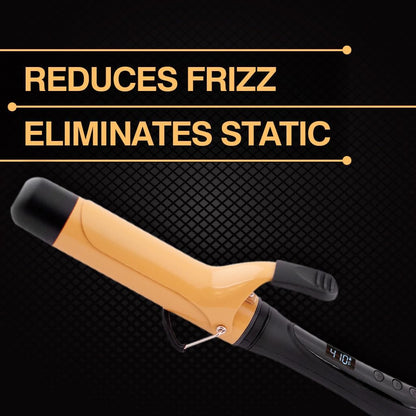 Rizador de cerámica de turmalina, CHI, 1.5" Reduce el frizz, agrega brillo.