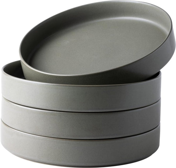 Platos Cuencos de Cerámica 4pz 9.25” Pasta Ensalada Microondas GBHOME