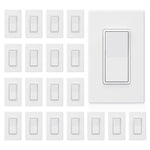 Interruptor Elegrp unipolar decorativo, 15A 120/277V, con placa de pared.