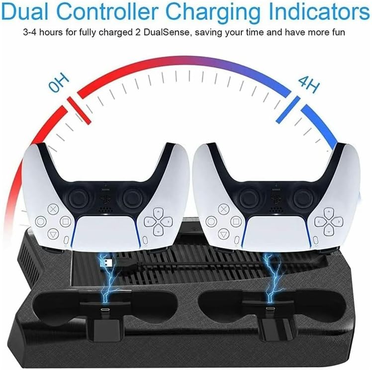 Base de carga para PS5 con ventilador de succión (USADO).