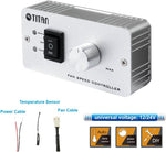 TITAN, Ventilación lateral doble de 12/24V, para RV, c/controlador.