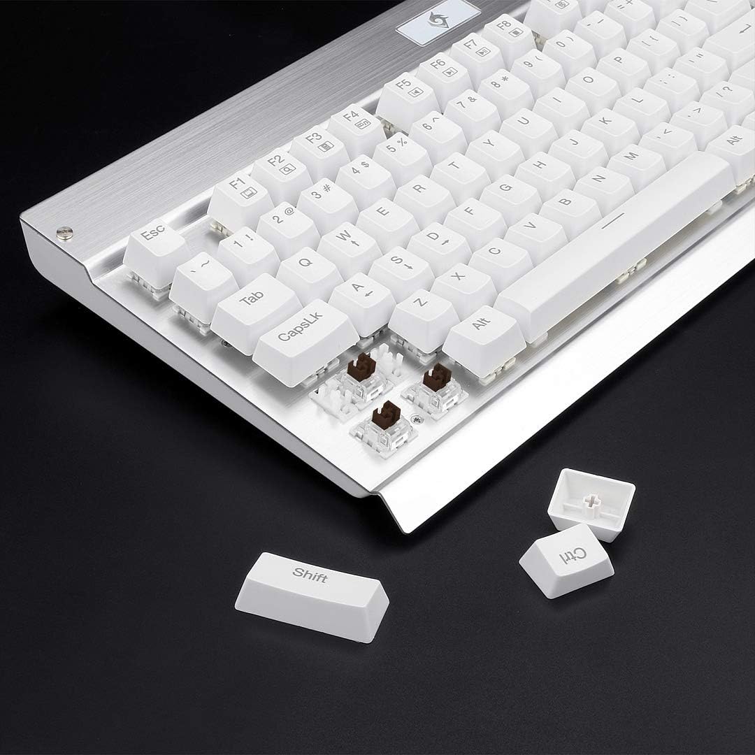 EagleTec KG010 Teclado mecánico con cable ergonómico.