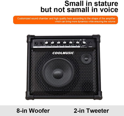 Bafle Tambor Amplificado DM30 Portátil Recargable