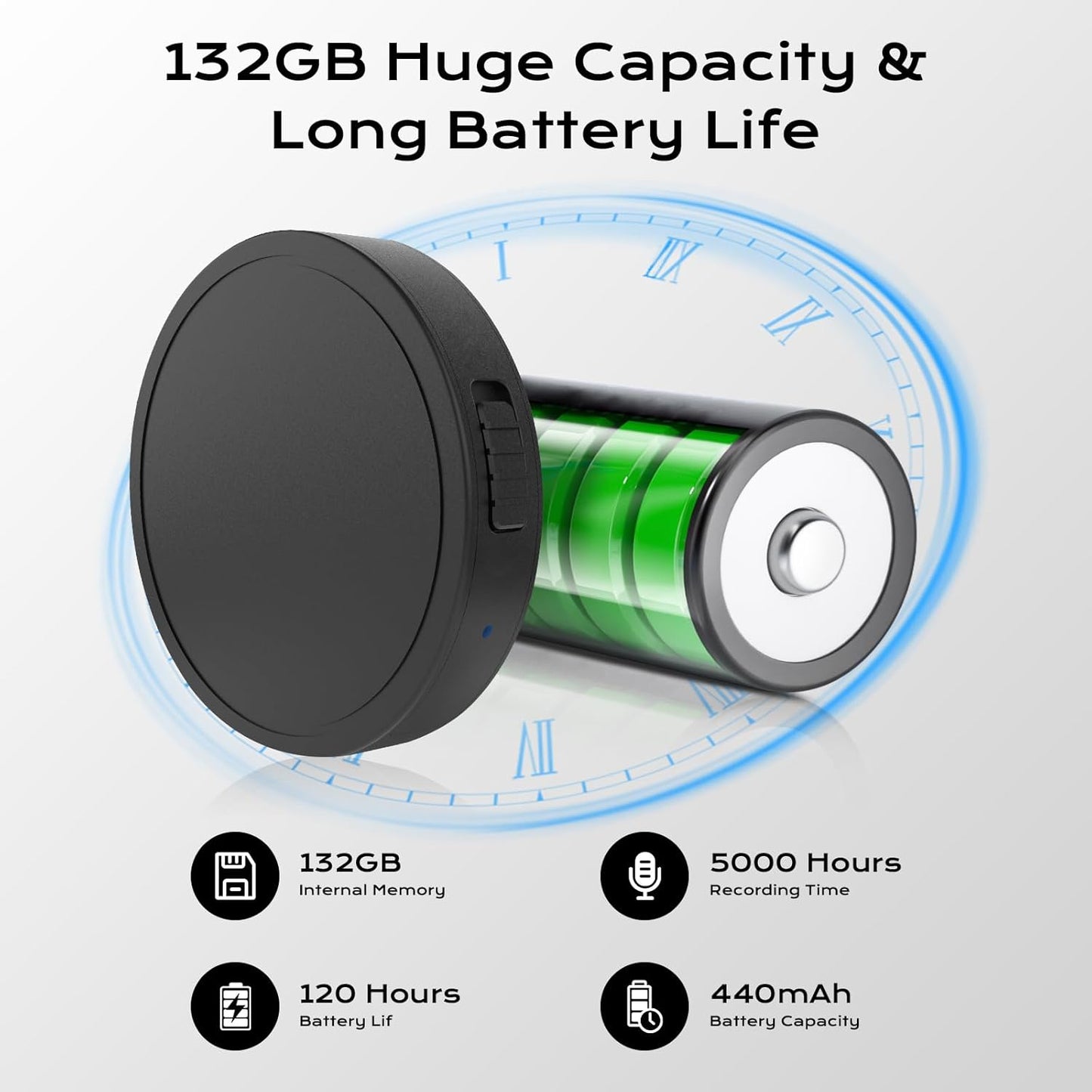 Grabadora de voz 128G portátil conferencias