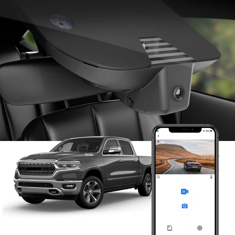 Dash Cámara, para RAM 1500 (Modelo B) 2019-2024 Fitcamx B-4K