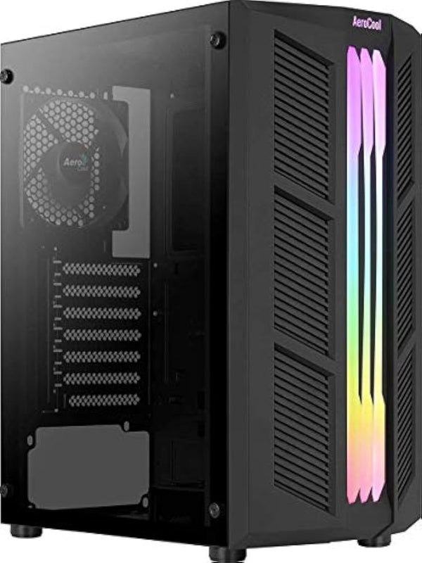 Gabinete para PC, Aerocool Prime ARGB con Ventana ARGB, Mid Tower.