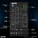 Mezclador DJ Gemini 2 Canales Bluetooth MXR-01BT