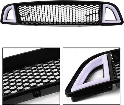 Rejilla LED superior EOMD, parachoques delantero Mustang 18-23 (DETALLE)