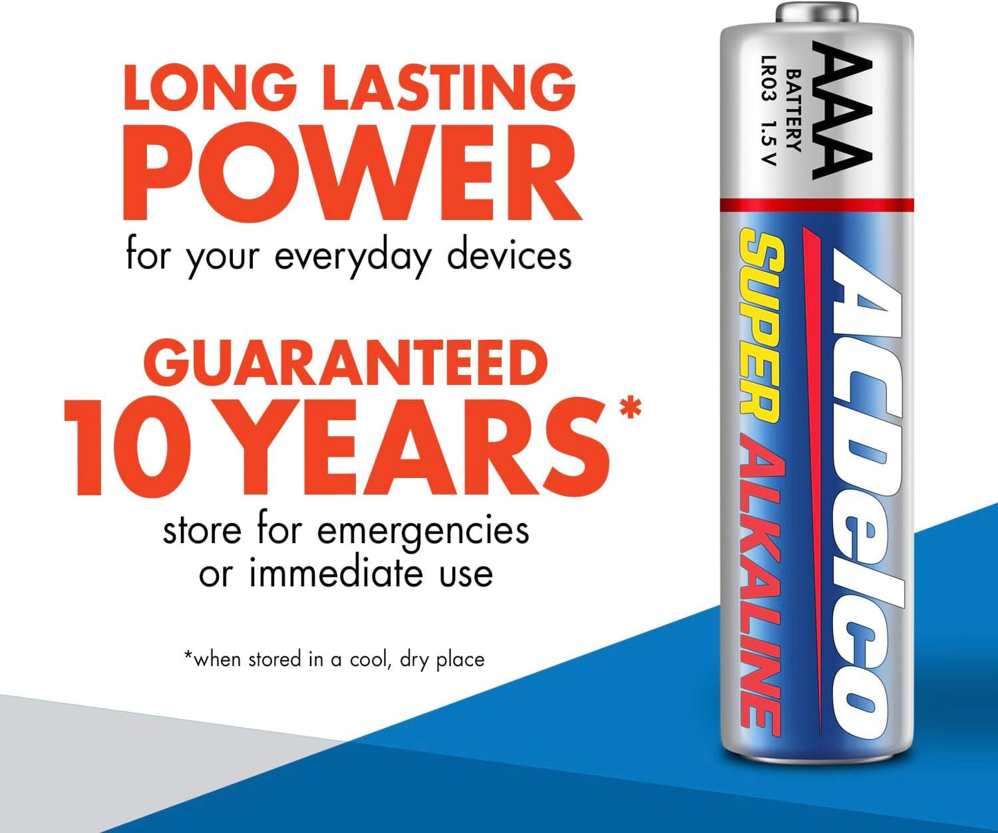 Pilas alcalinas AAA ACDelco, 48 unidades