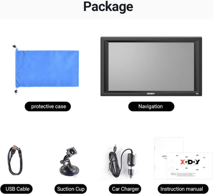 GPS de 9", para camión, con visualización táctil, Xgody X4 (USADO).