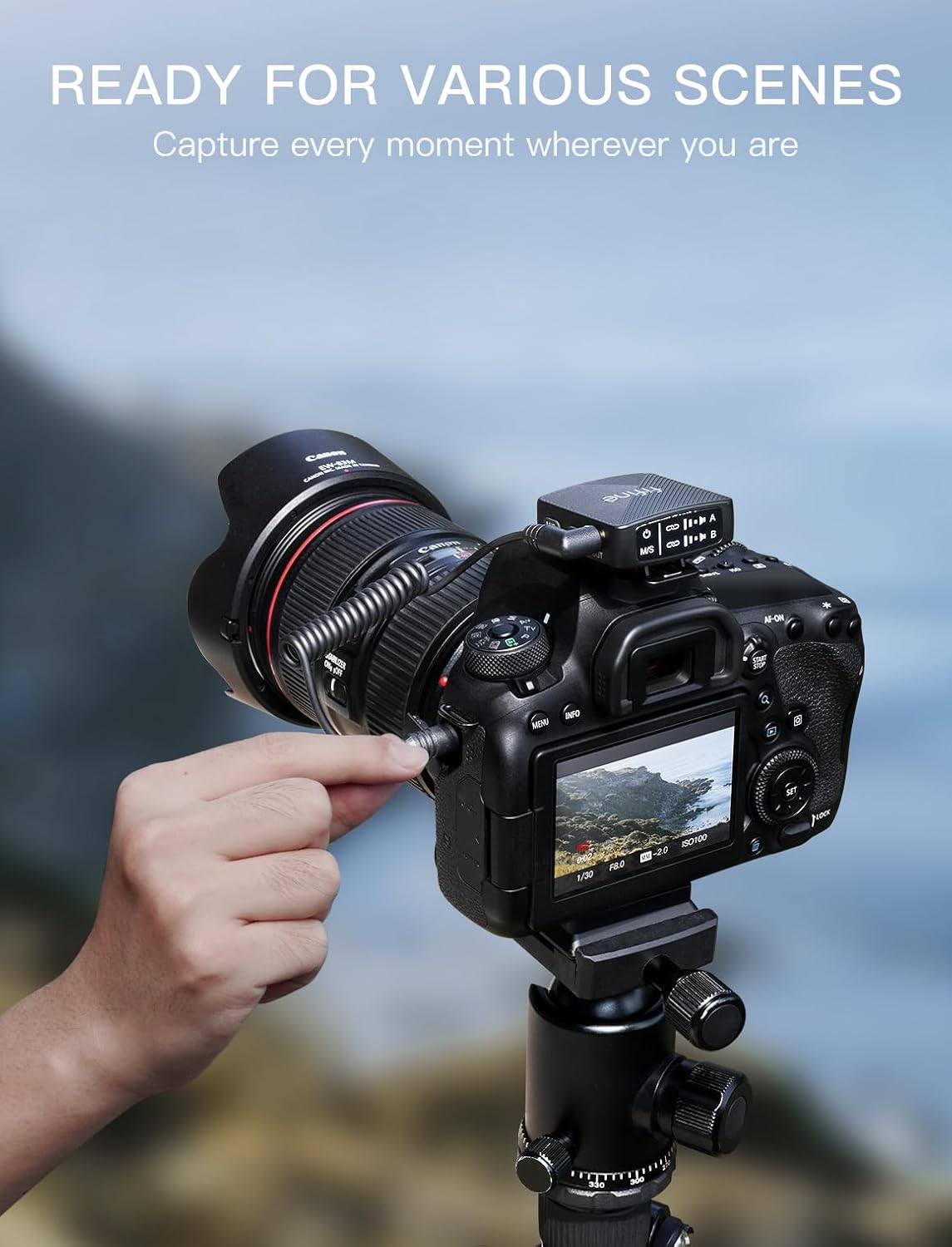 Micrófono inalámbrico de Solapa para iPhone, Android, camara.