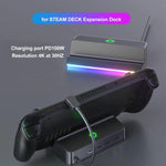Estación de Acoplamiento para Steam Deck, 5 en 1 Hub, HDMI 2.0