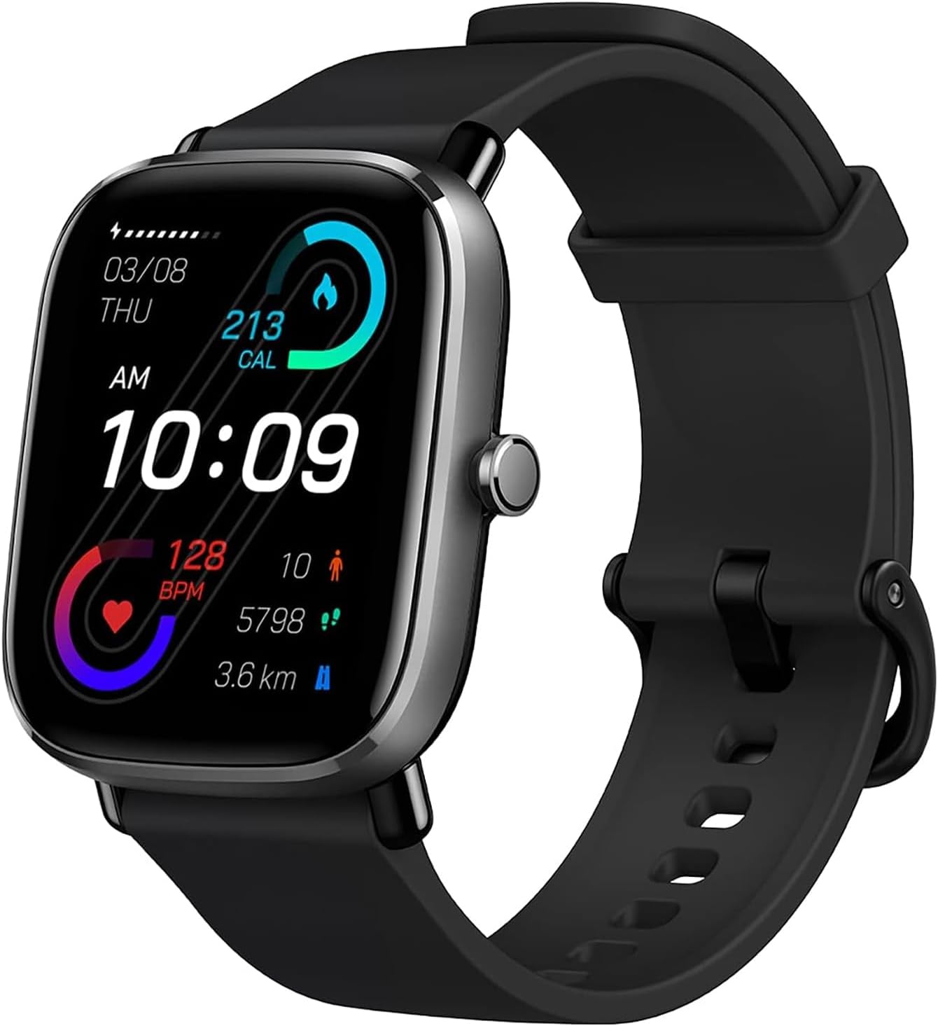 AmazFit, Smartwatch GTS 2 Mini, Negro.