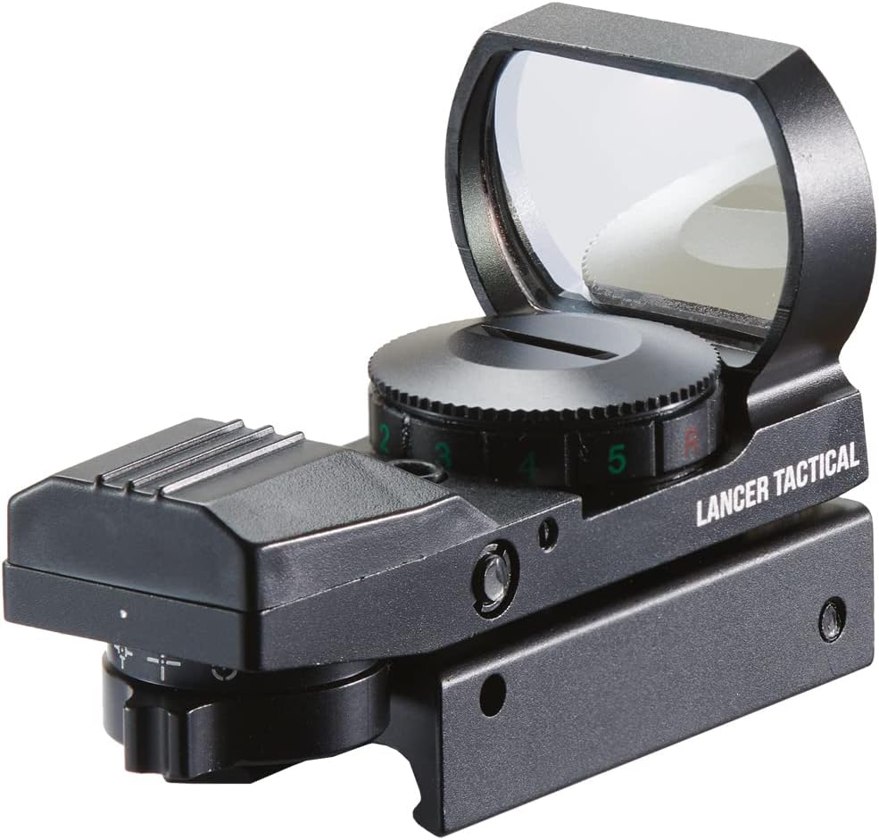 Mira telescópica táctica multiretícula airsoft punto rojo y verde