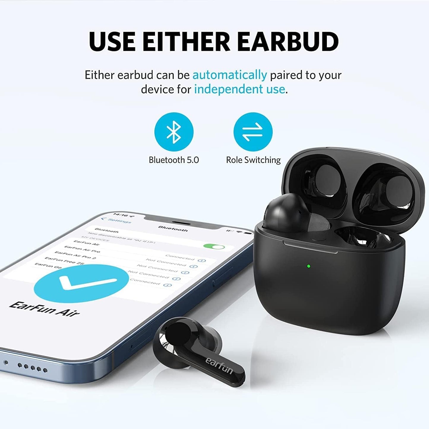 Auriculares Bluetooth earfun Air TW200 (USADO)