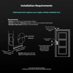 Cerradura Inteligente sin llave Aqara U100 Huella Bluetooth IP65