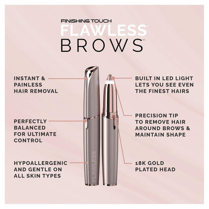 Depiladora de Cejas, Finishing Touch, de Batería, Flawless Brows.