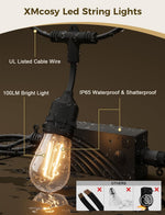 Guirnalda de luces inteligentes para exteriores, XMCOSY+ 123FT.