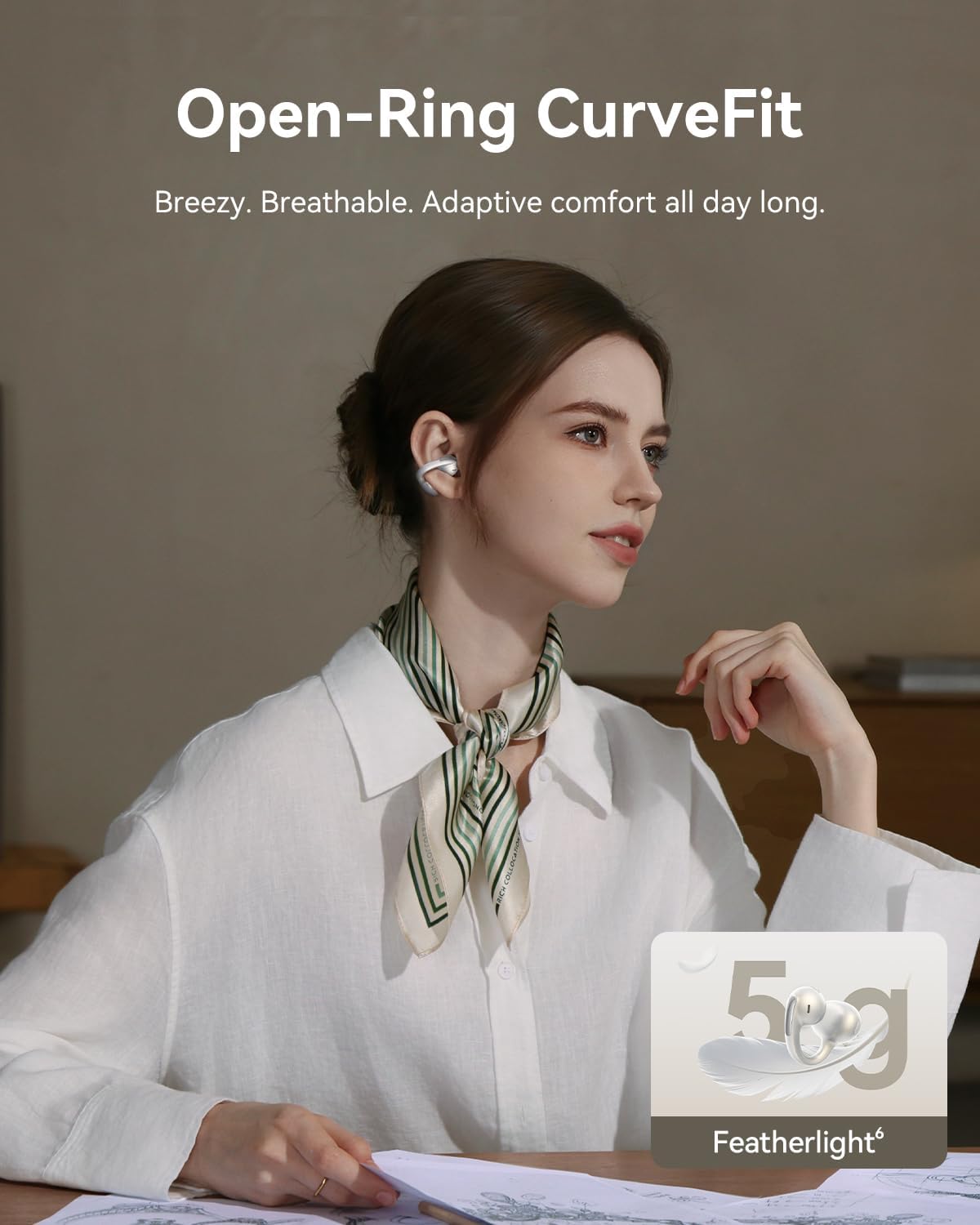 Auriculares abiertos, Baseus Bowie MC1 Pro, Sonido acústico.PEARL