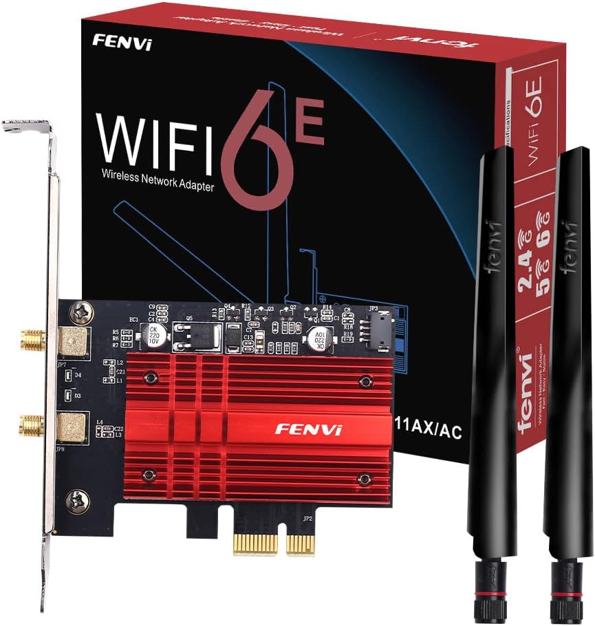 WiFi 6E AX210 PCI-E Tarjeta de red WiFi BT5.3 160MHz Tri-Band USADO