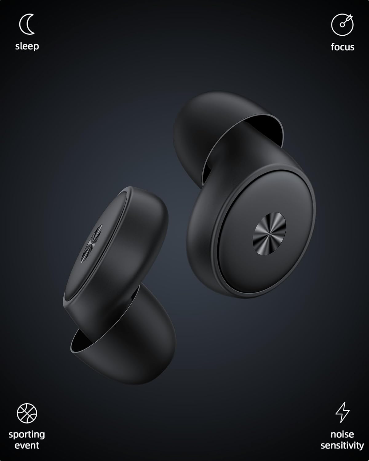 Tapones para los oídos, 0.1 oz, ultracómodos, reducción de ruido.