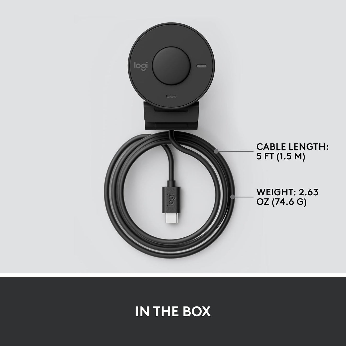 Logitech Brio 301 Cámara Web Obturador de privacidad (USADO)
