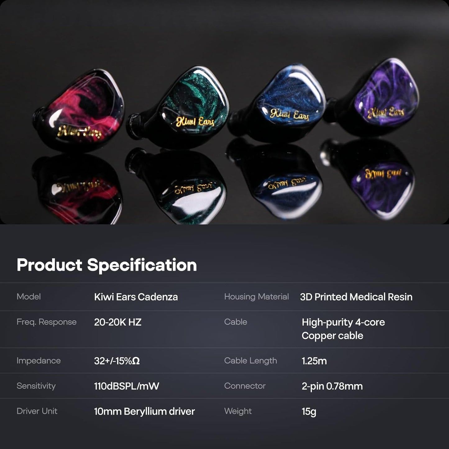 Audifonos Transductor dinámico de berilio,10mm, para Músicos, Audiophile.