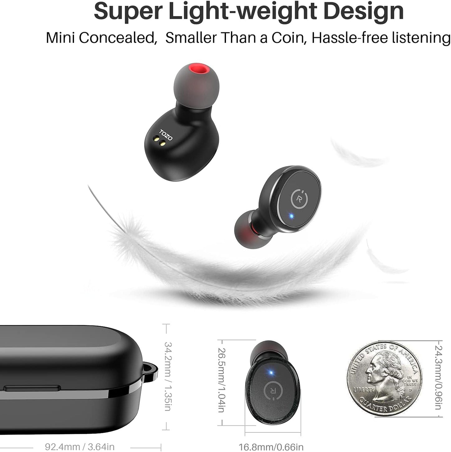 TOZO T10 - Auriculares inalámbricos Bluetooth