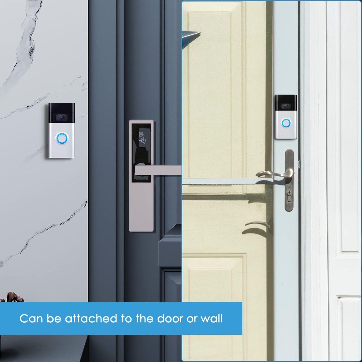 KIMILAR Soporte adhesivo sin taladro para timbre de video RlNG.