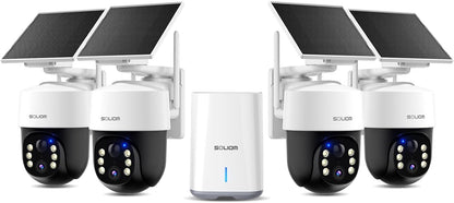 Sistema de cámaras de seguridad, Soliom Solares, giro e inclinación de 360°