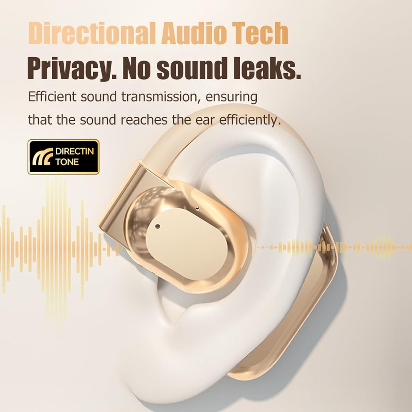 Auriculares deportivos inalámbricos de conducción ósea.