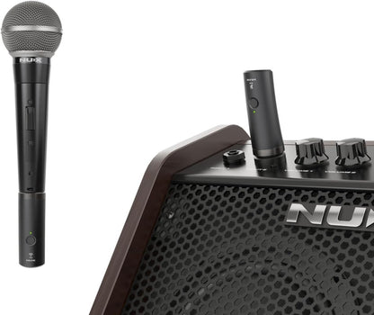 Sistema de micrófono inalámbrico recargable Nux B-3RC 2,4 GHz